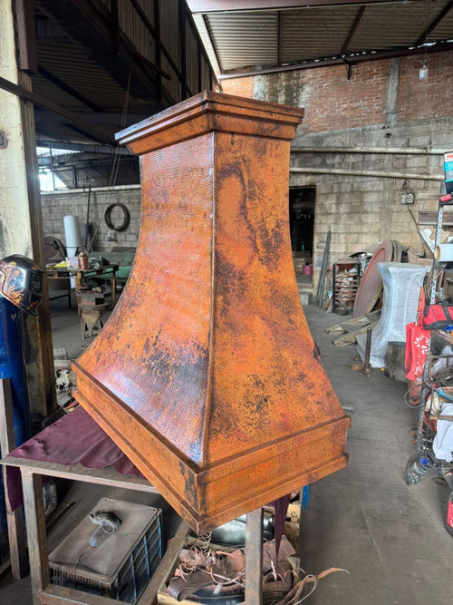 CAMPANA EXTRACTORA ELABORADA EN COBRE